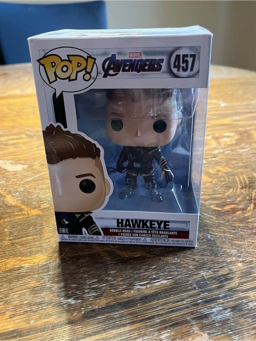 Funko Blue and Black Hawkeye Pop! Vinyl Figure - Avengers #457